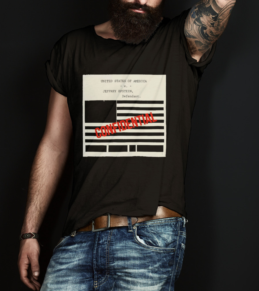 United States Of America Vs Epstein Defendant Flag Confidential T-Shirt