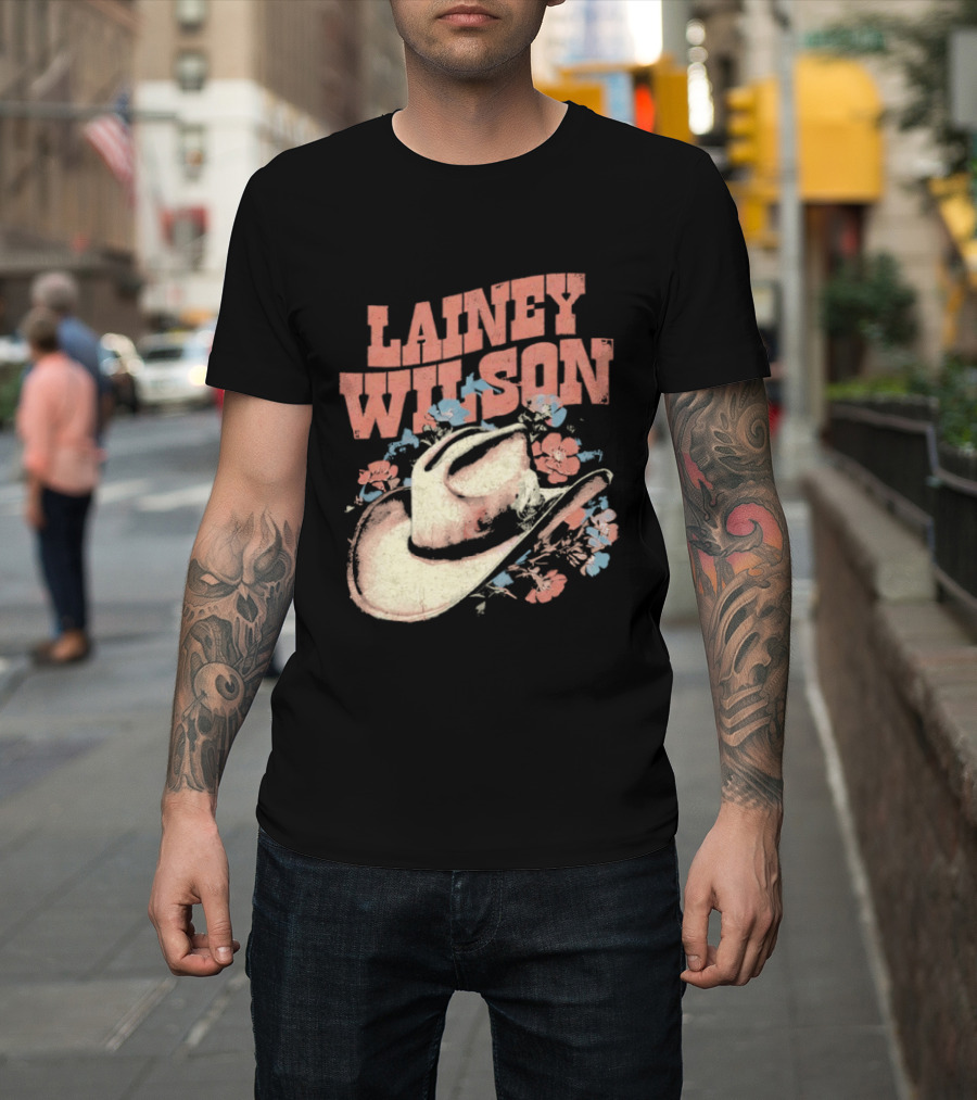 Lainey Wilson Country Music Western Hat Floral T-Shirt