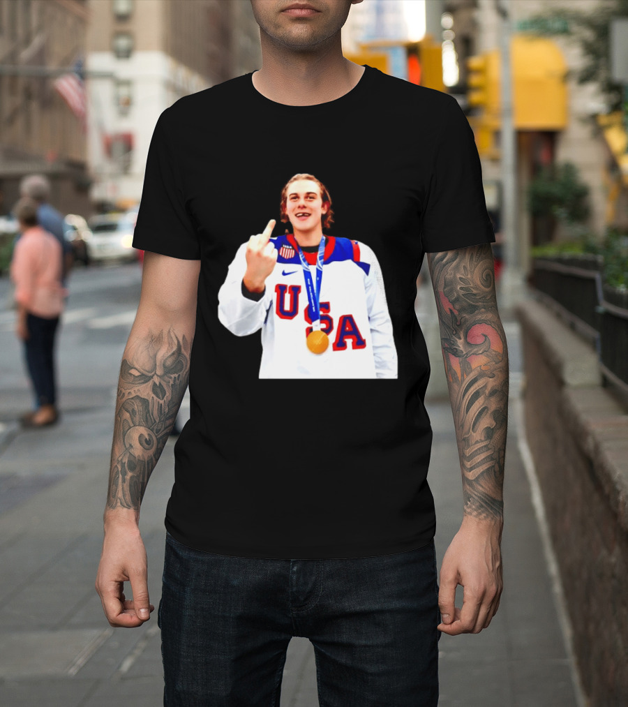 USA Gold Medal Middle Finger Olympic 2026 T-Shirt