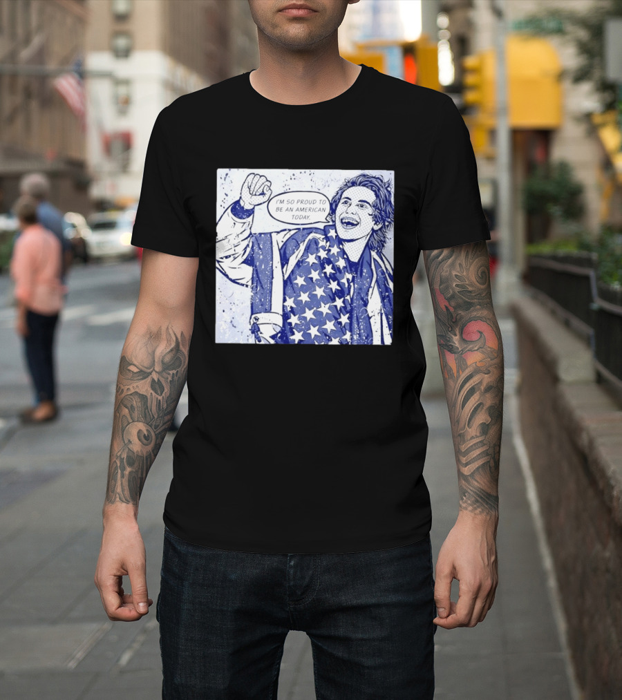 Jack Hughes USA I'm So Proud To Be An American Today T-Shirt