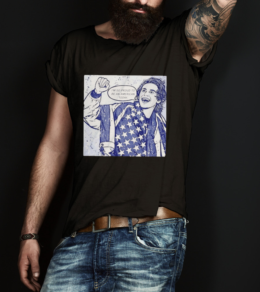 Jack Hughes USA I'm So Proud To Be An American Today T-Shirt