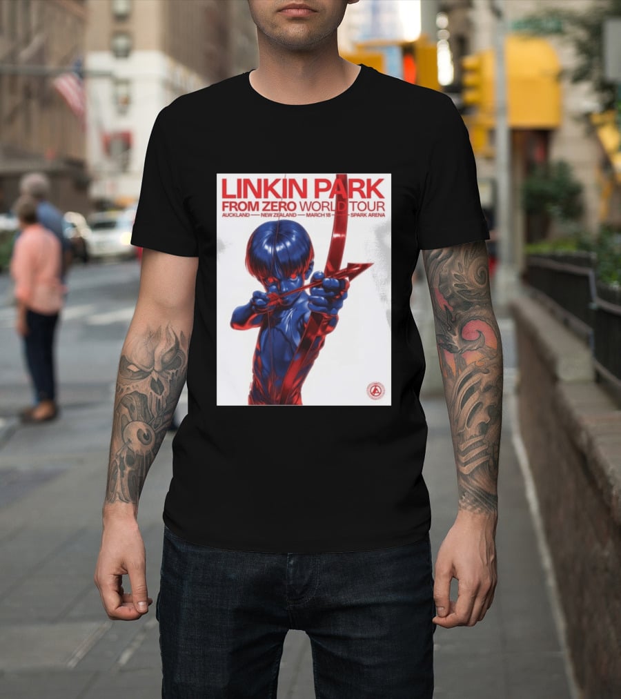 Linkin Park From Zero World Tour Auckland New Zealand 2026 March 18 Spark Arena T-Shirt