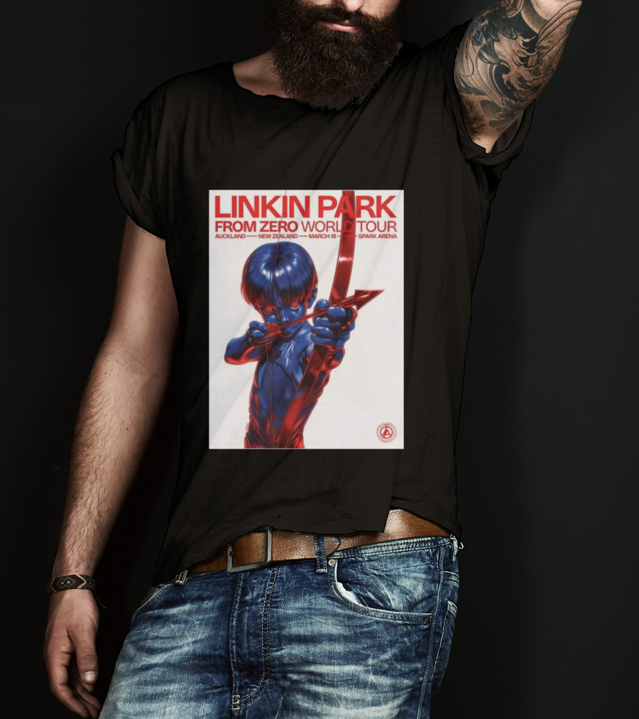 Linkin Park From Zero World Tour Auckland New Zealand 2026 March 18 Spark Arena T-Shirt