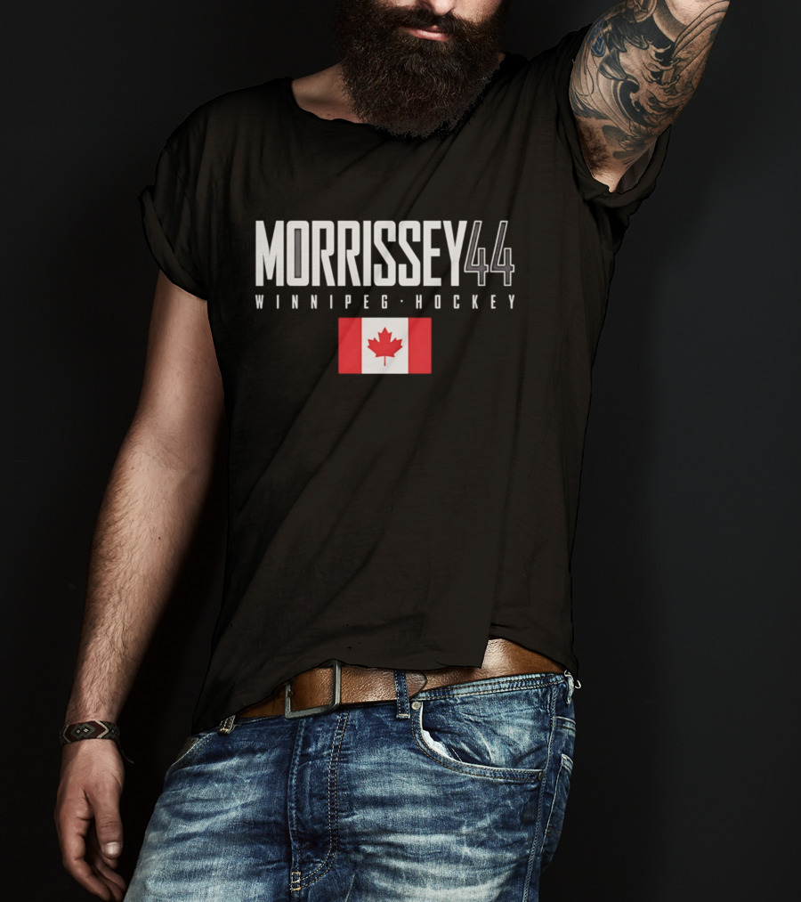 Morrissey 44 Winnipeg Hockey Canada Flag T-Shirt
