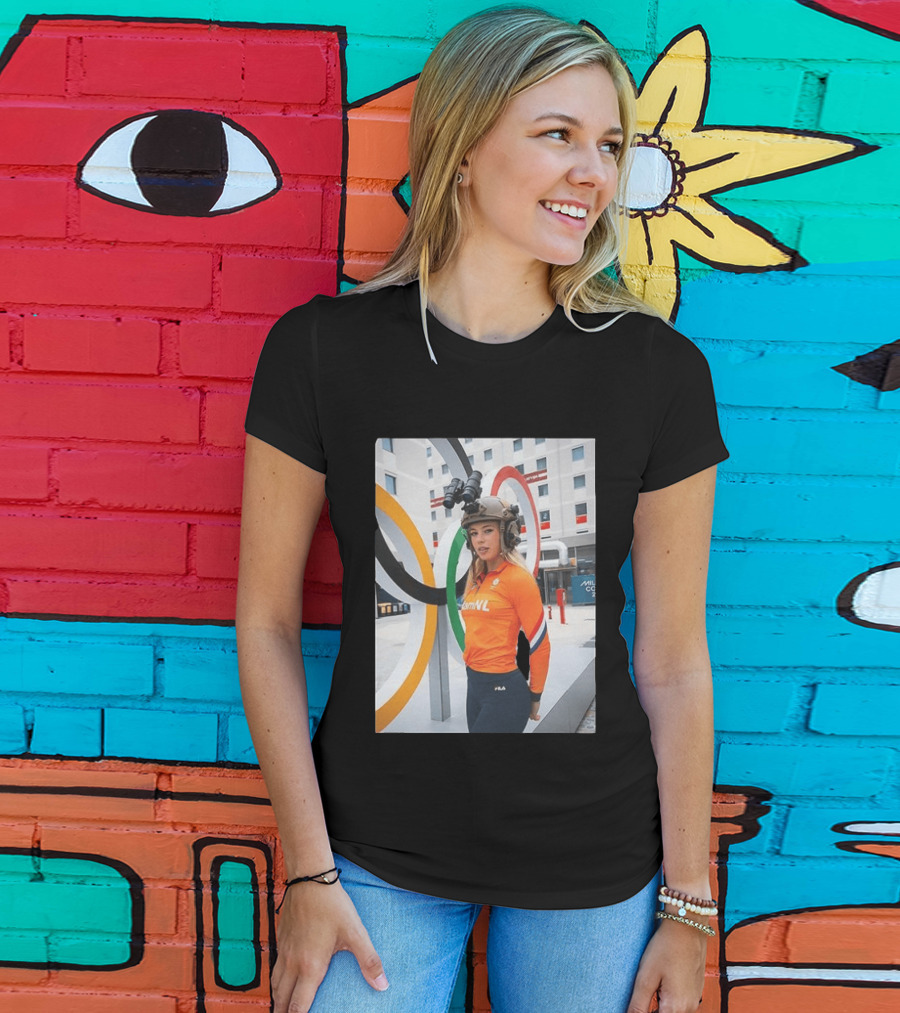 Jutta Leerdam Night Vision Helmet Netherlands Olympic Athlete Fila T-Shirt