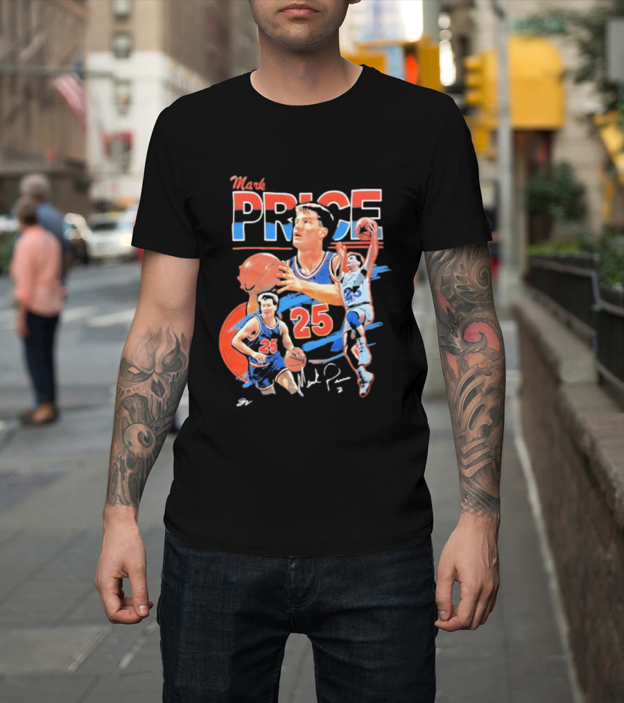 Mark Price 25 Orlando Magic Basketball Player T-Shirt
