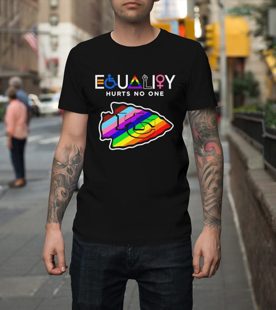 Kansas City Chiefs Equality Hurts No One LGBTQ Pride T-Shirt