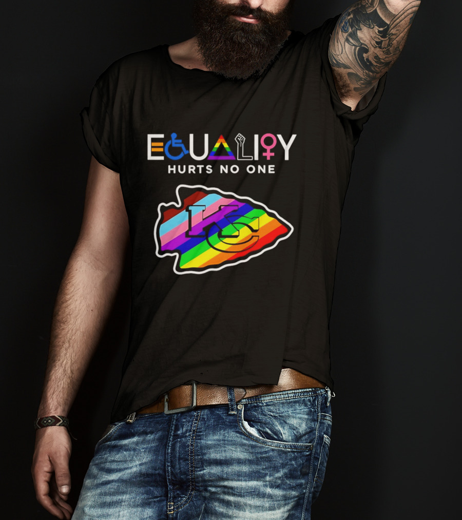 Kansas City Chiefs Equality Hurts No One LGBTQ Pride T-Shirt