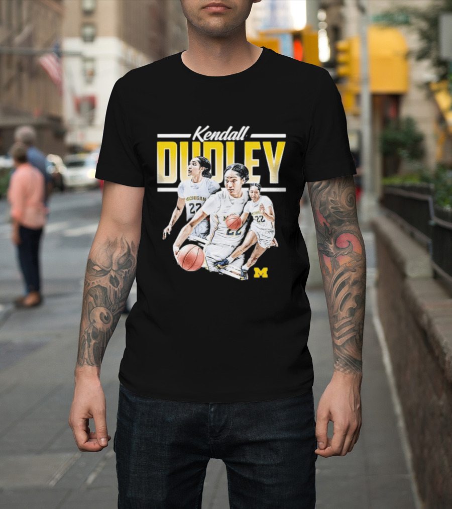 Kendall Dudley Michigan Wolverines Women's Basketball NCAA Player 22 T-Shirt