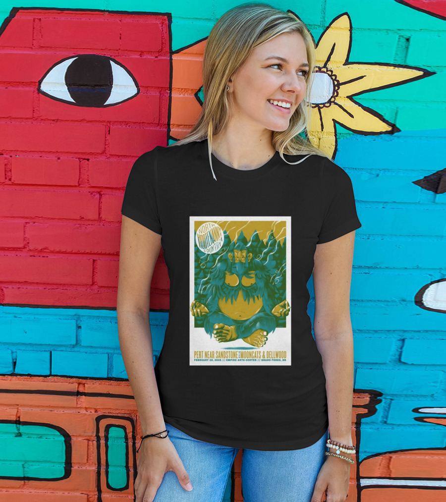 North Hootenanny Country Pert Near Sandstone MoonCats Dellwood Empire Arts Center Grand Forks ND February 28 2026 T-Shirt