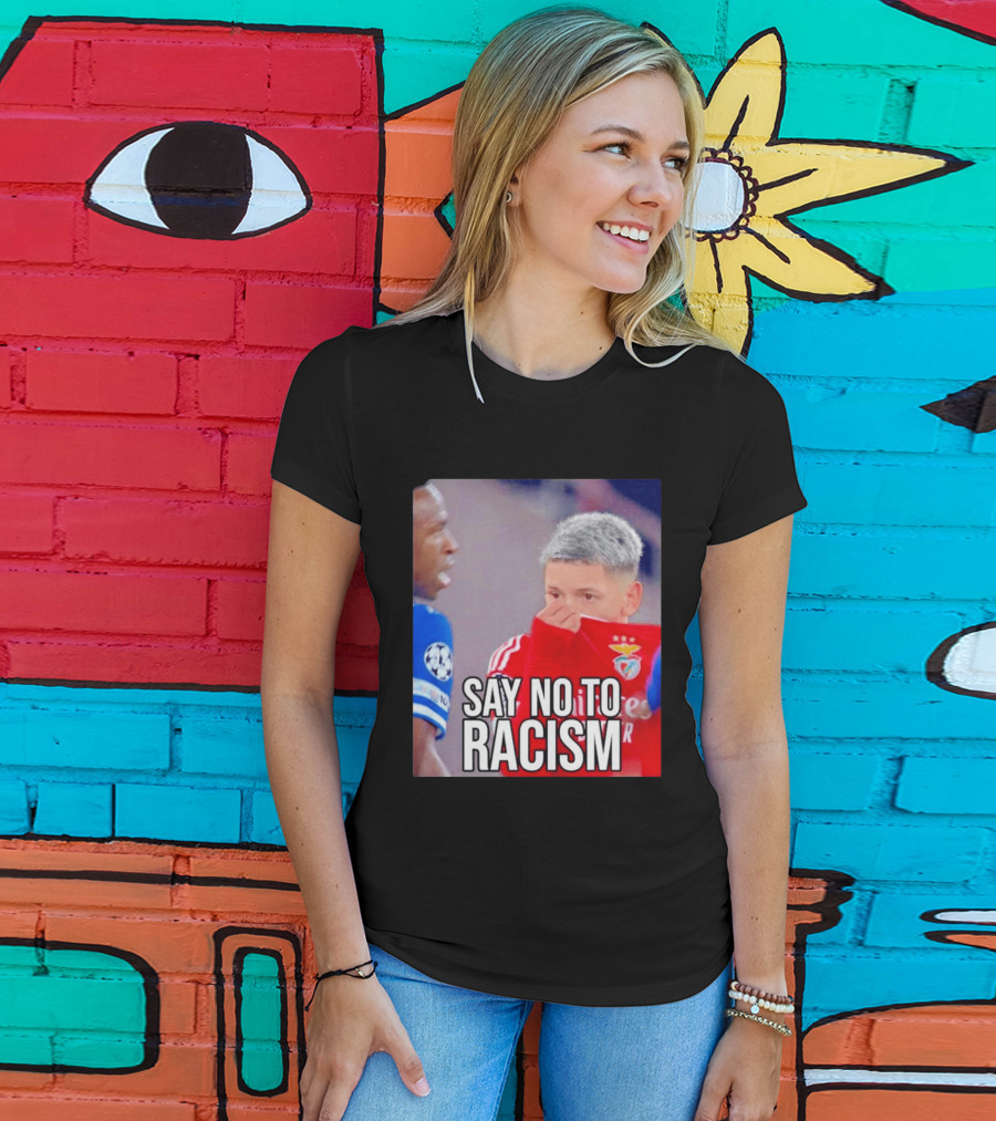 Say No To Racism Prestianni Benfica Soccer Awareness T-Shirt