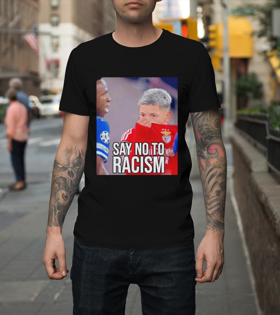 Say No To Racism Prestianni Benfica Soccer Awareness T-Shirt