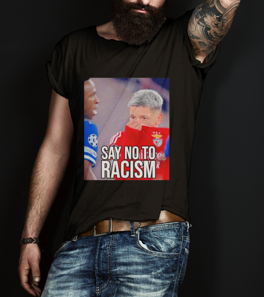 Say No To Racism Prestianni Benfica Soccer Awareness T-Shirt
