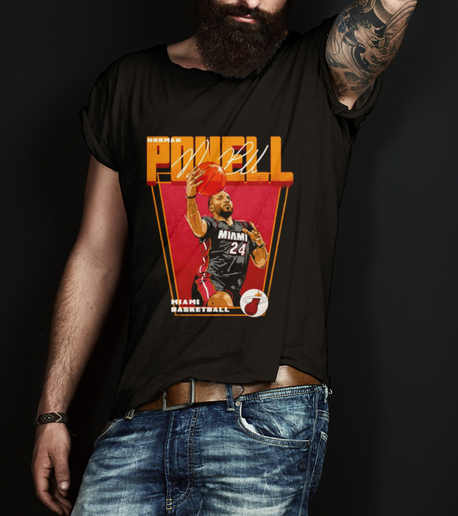 Norman Powell Miami Basketball 24 T-Shirt