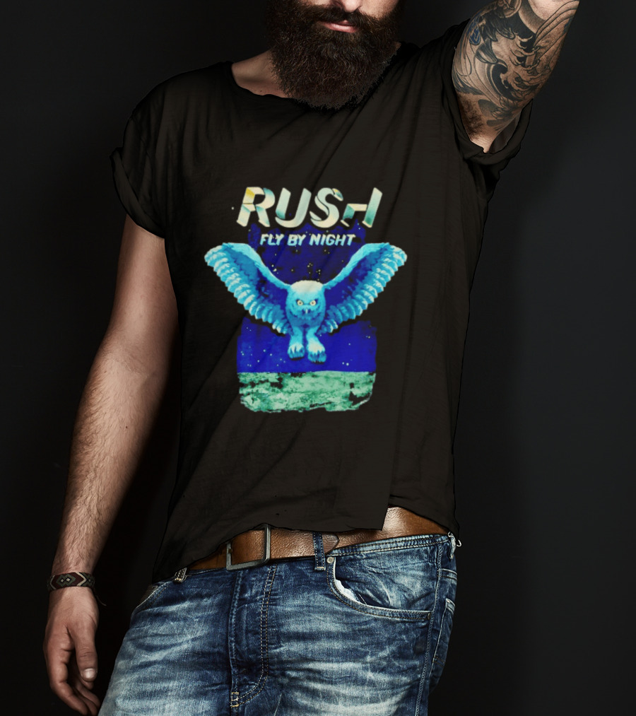 Rush Fly By Night Album Owl T-Shirt