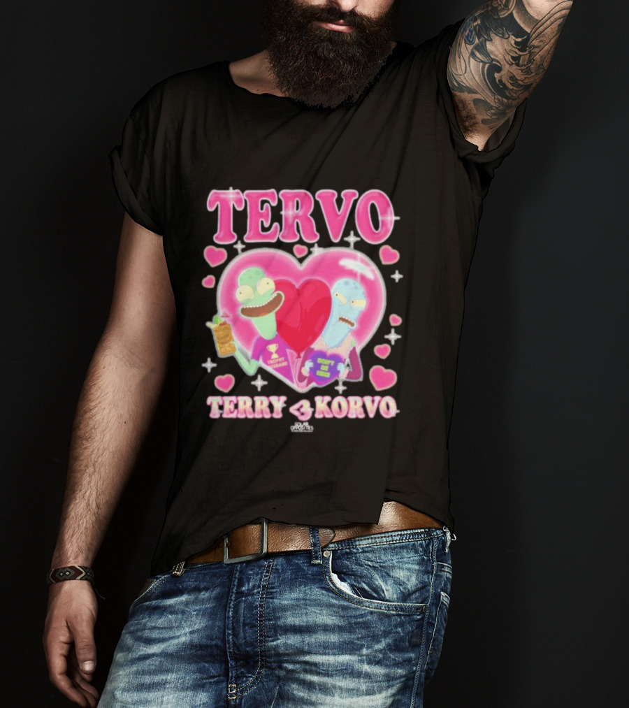 TERVO Terry Korvo Trophy Husband Don't Go Bacon My Heart T-Shirt