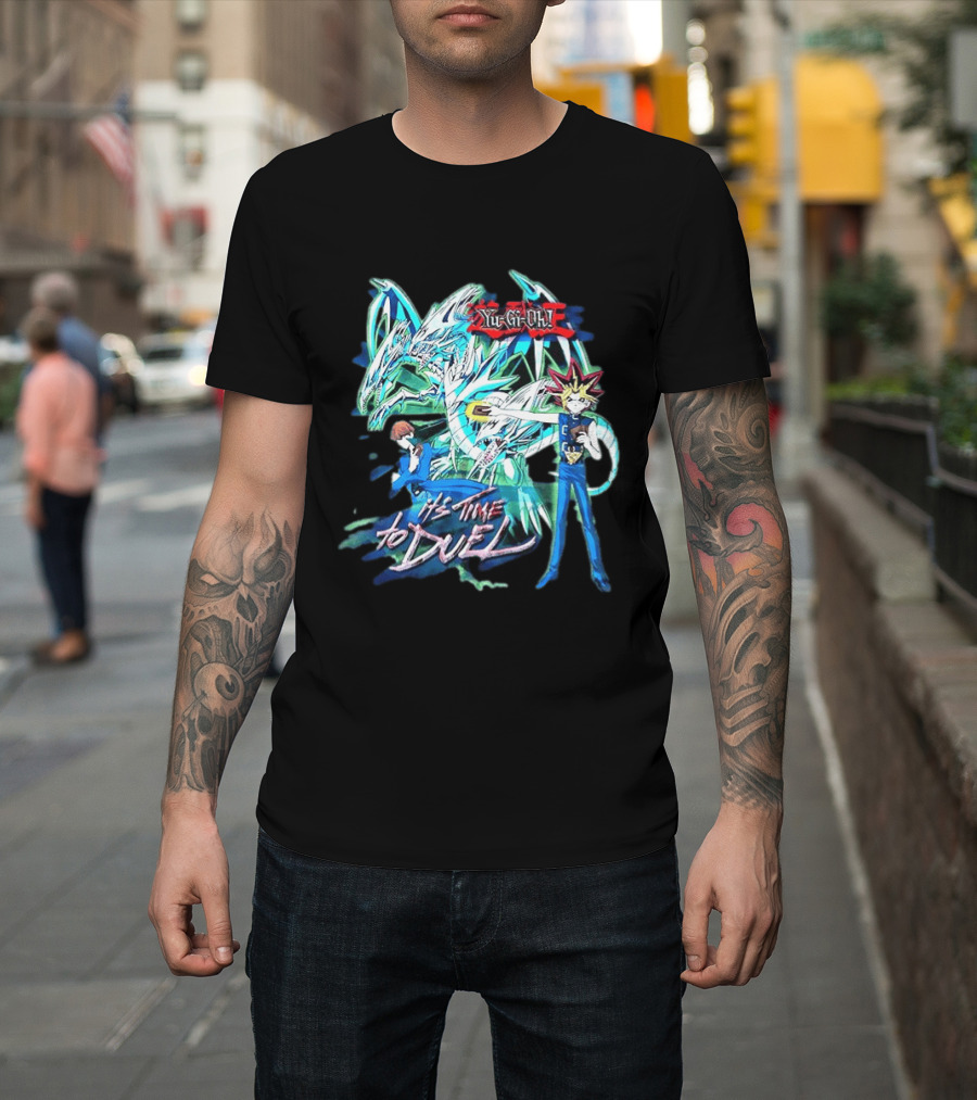 Yu Gi Oh Master Duel It's Time To Duel Blue Eyes White Dragon Yugi Kaiba T-Shirt