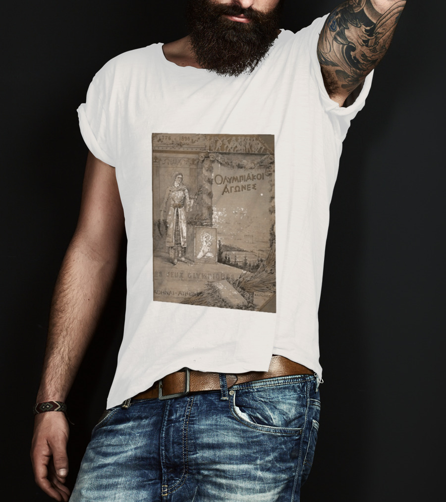 776 1896 Olympiakoi Agones Athina Athènes Jeux Olympiques T-Shirt