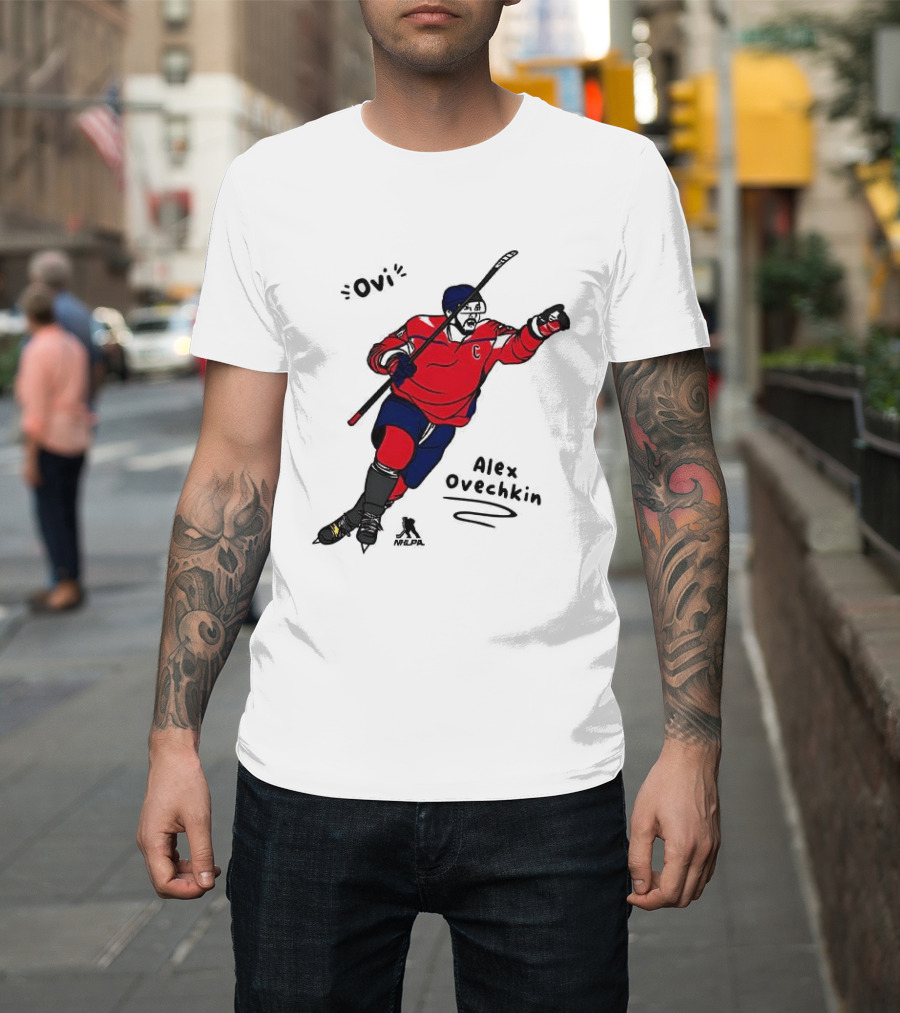 Ovi Cartoon Alex Ovechkin Washington Capitals Hockey T-Shirt