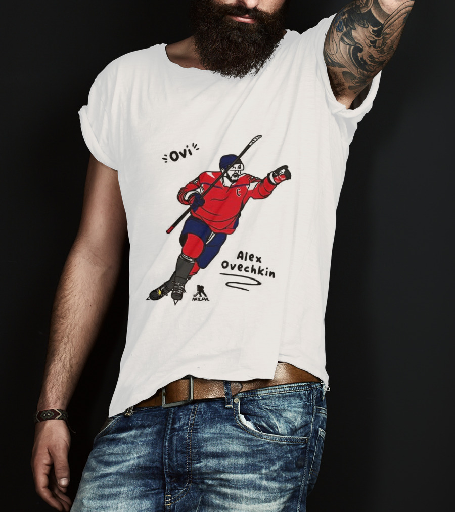 Ovi Cartoon Alex Ovechkin Washington Capitals Hockey T-Shirt