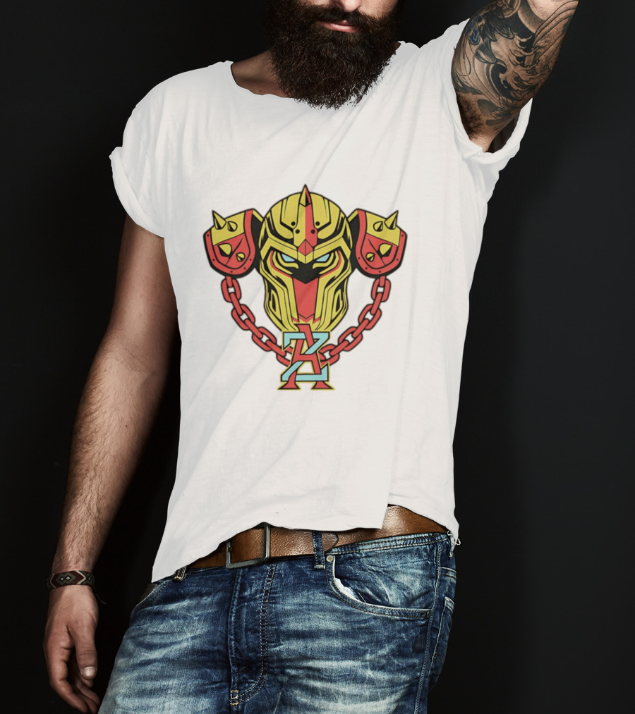 Arizona Juggernauts Robot Helmet Symbol With Chains T-Shirt