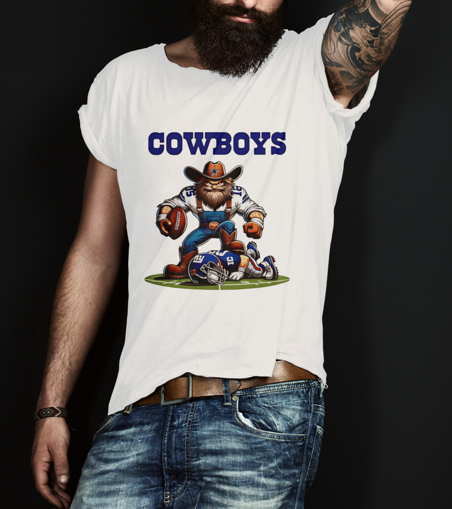 Cowboys Vs Giants Rivalry Iconic Clash Dallas Football Victory T-Shirt