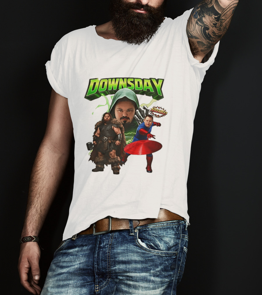 Donwsday Assemble Domesday X Down Syndrome Superhero T-Shirt