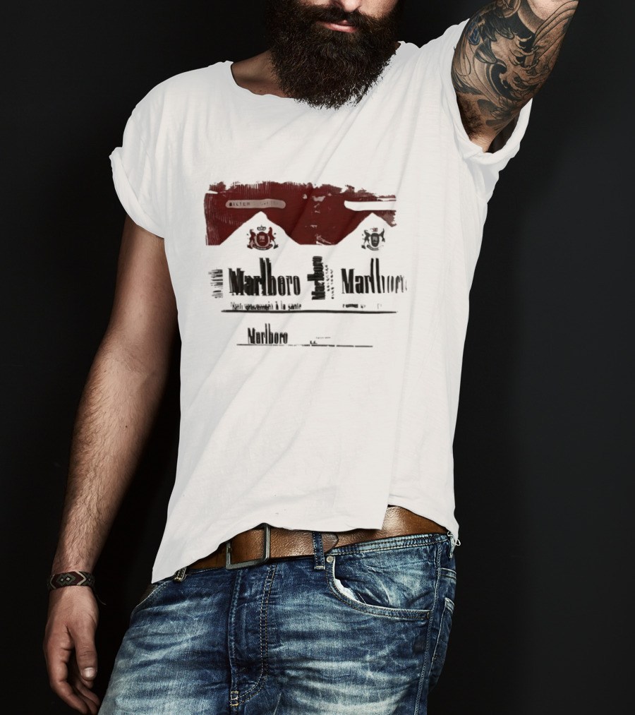 Marlboro Filter French Smoking Warning T-Shirt