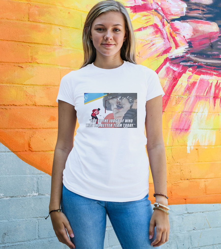 Nathan MacKinnon 29 You Be The Judge Of Who Was The Better Team Today T-Shirt