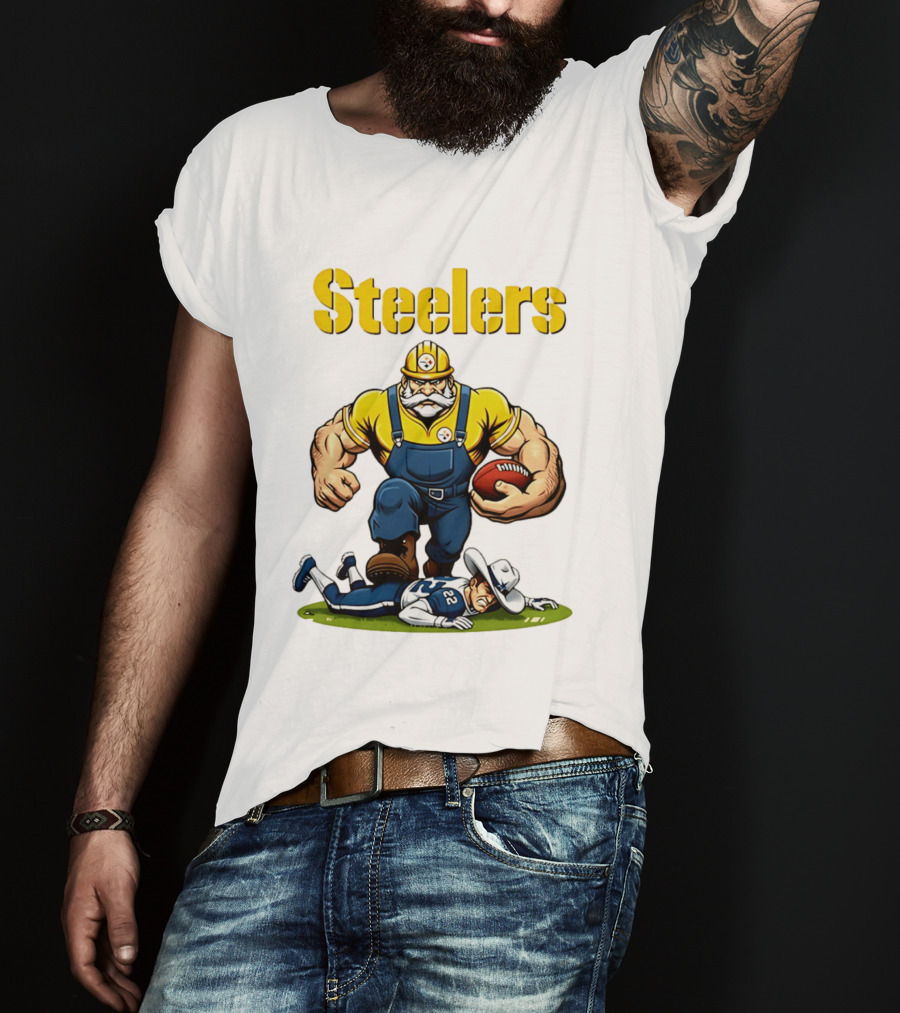 Pittsburgh Steelers Vs Dallas Cowboys Rivalries Football Cartoon T-Shirt