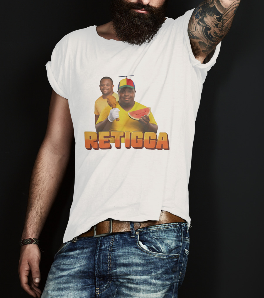 RETIGGA Fried Chicken Watermelon Meme Colorful Propeller Hat T-Shirt