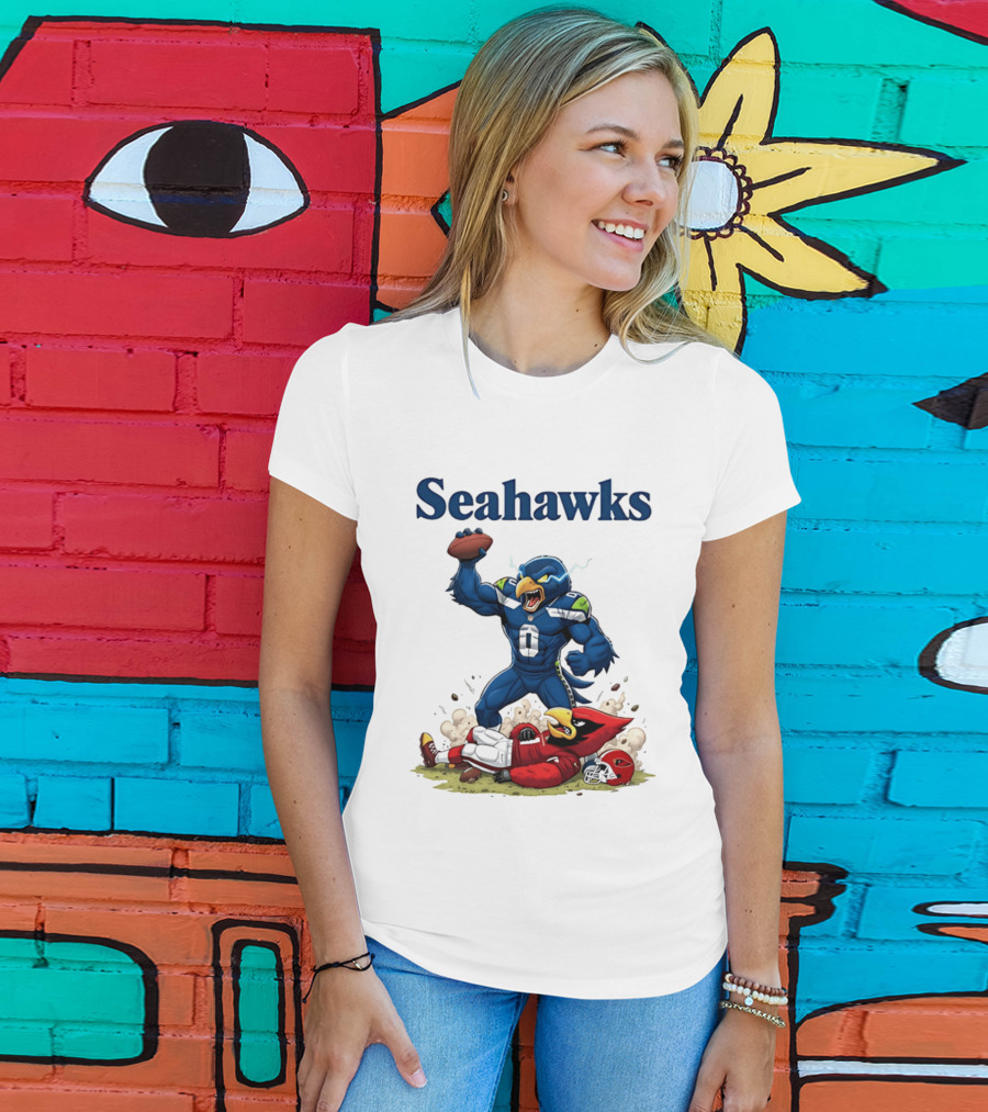 Seattle Seahawks Vs Arizona Cardinals Rivalry Victory Celebration T-Shirt