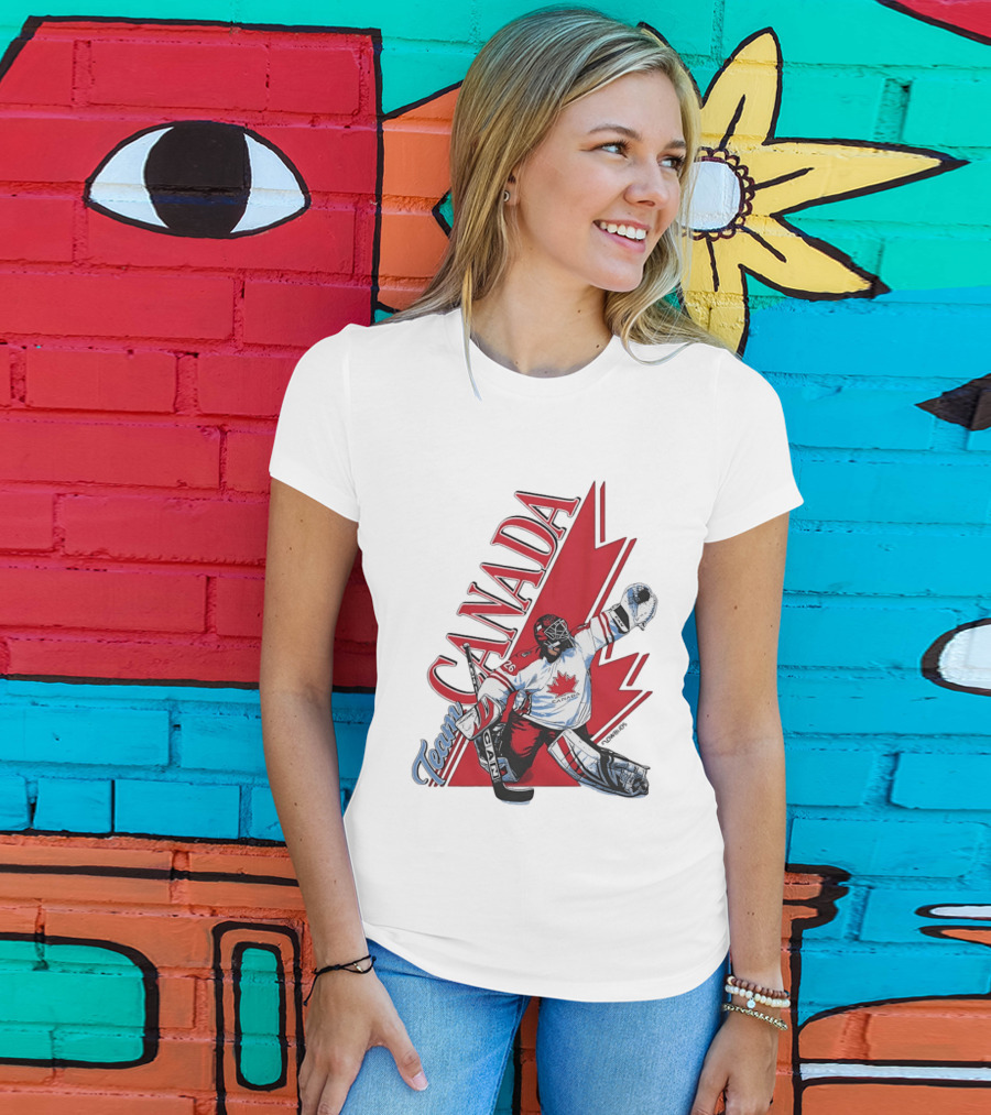 Team Canada Hockey Goalie Maple Leaf T-Shirt