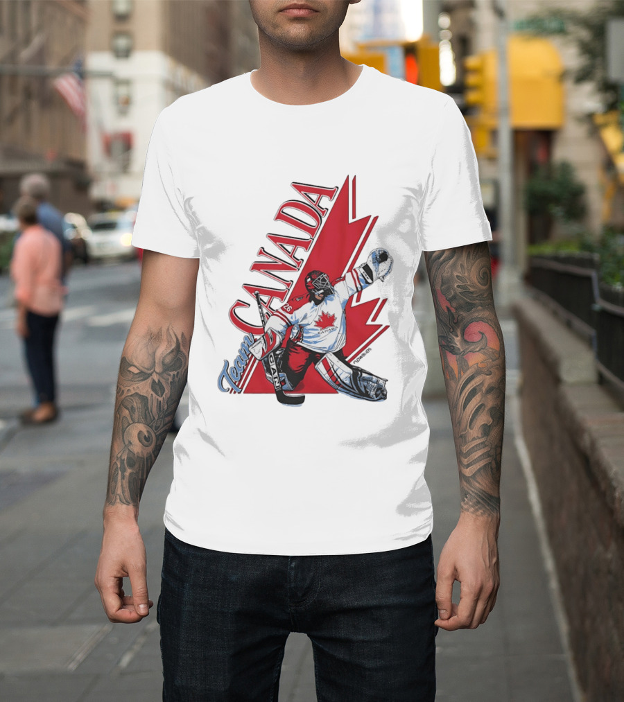Team Canada Hockey Goalie Maple Leaf T-Shirt