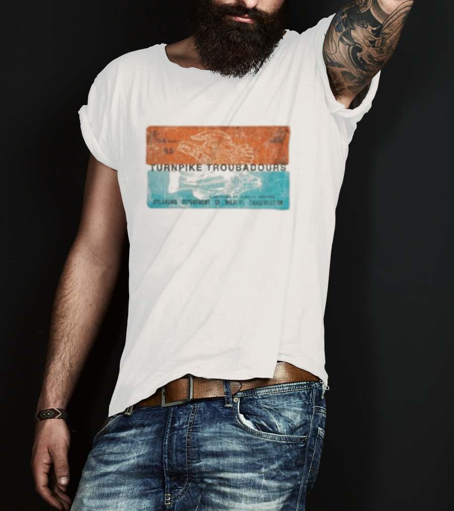 Turnpike Troubadours Oklahoma Department Of Wildlife Conservation 05 Eagle And Fish T-Shirt