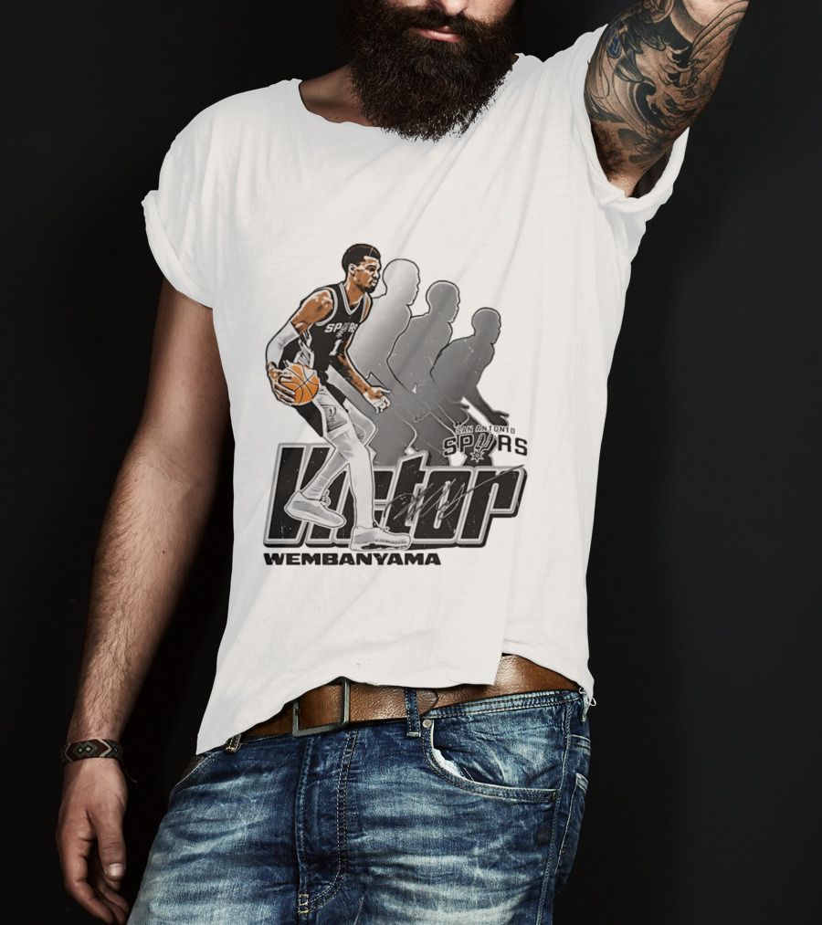 Victor Wembanyama San Antonio Spurs Basketball Action Spurs T-Shirt
