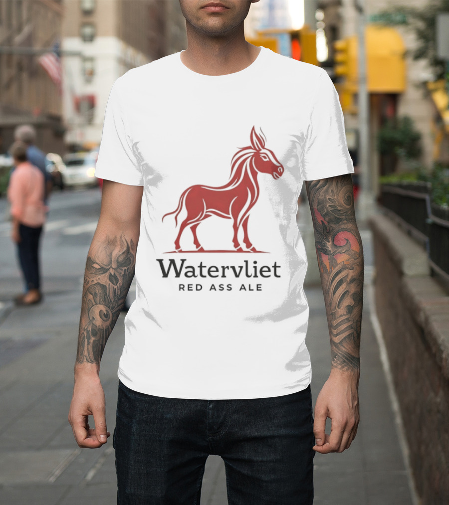 Watervliet Red Ass Ale Donkey T-Shirt
