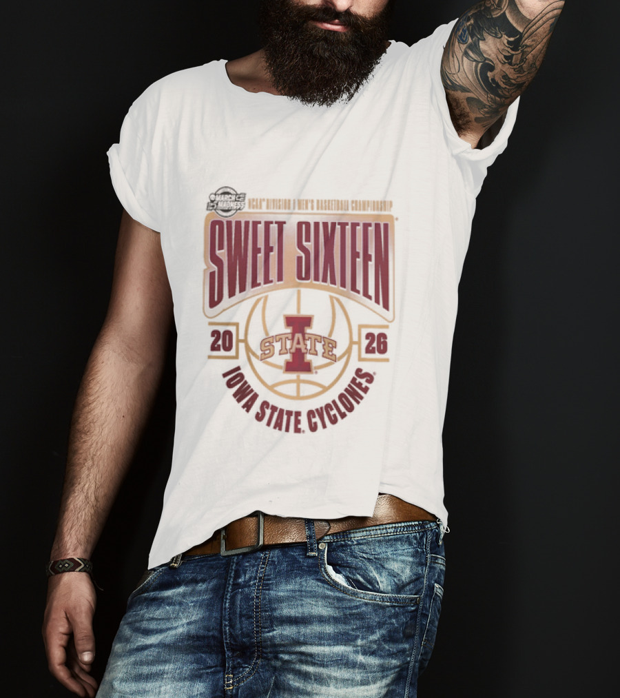 NCAA Men's Basketball 2026 Iowa State Cyclones Sweet Sixteen March Madness T-Shirt