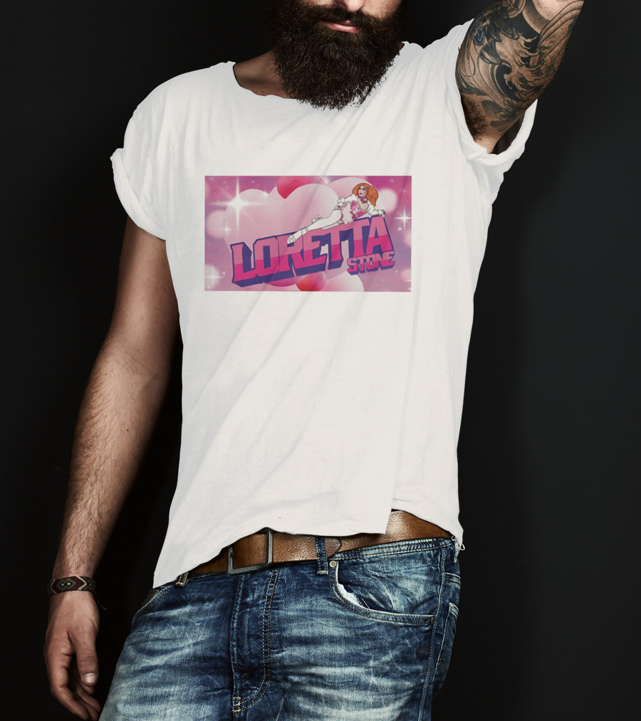 Loretta Stone Miss Cornfed Comedy Fantasy Style Sparkling Heart T-Shirt