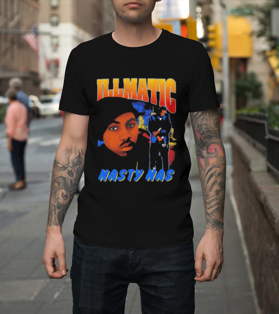 Nasty Nas Illmatic Urban Album Cover T-Shirt