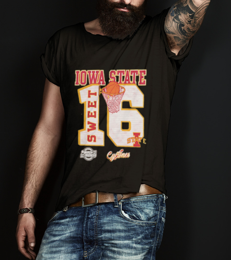 Iowa State Cyclones March Madness Sweet 16 Bound 2026 NCAA Tournament T-Shirt