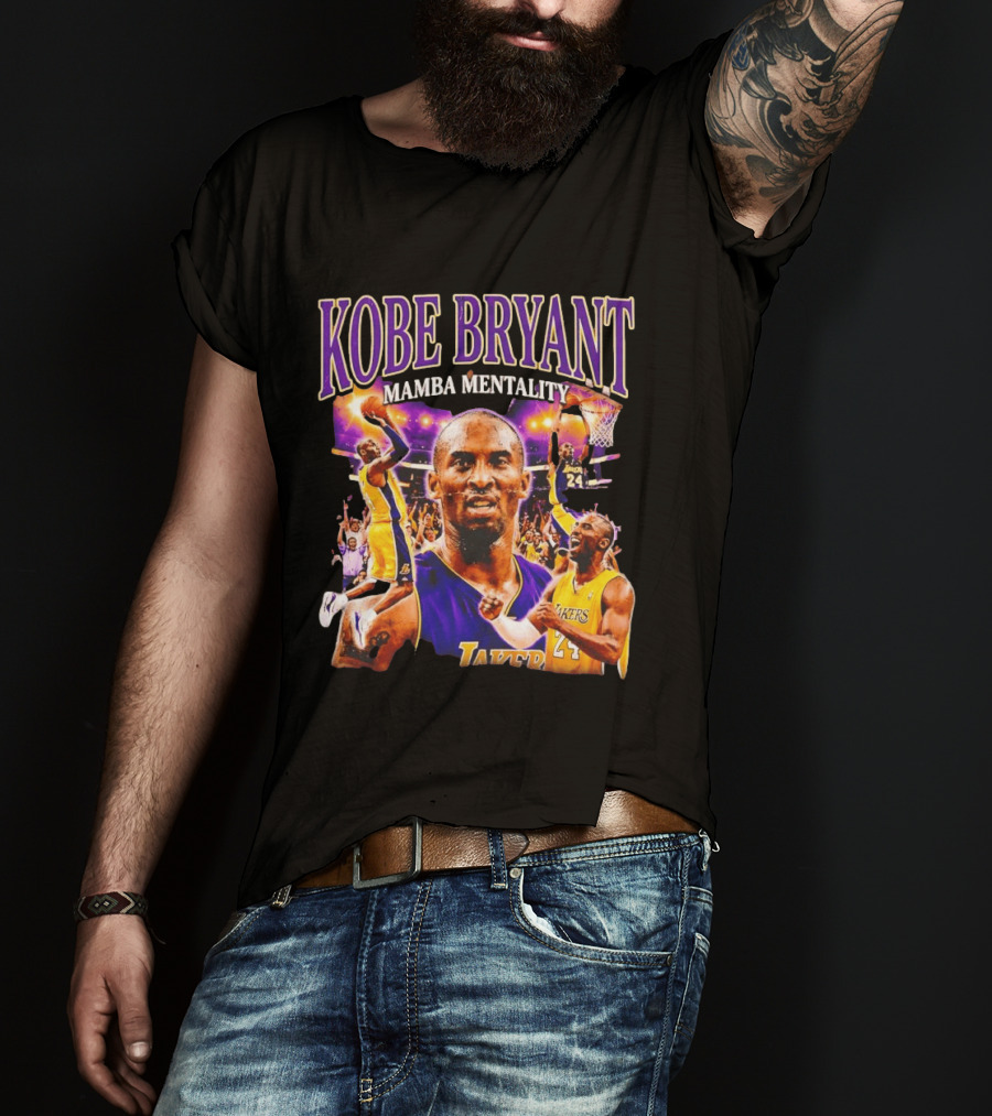 Kobe Bryant Mamba Mentality Los Angeles Lakers NBA 24 T-Shirt