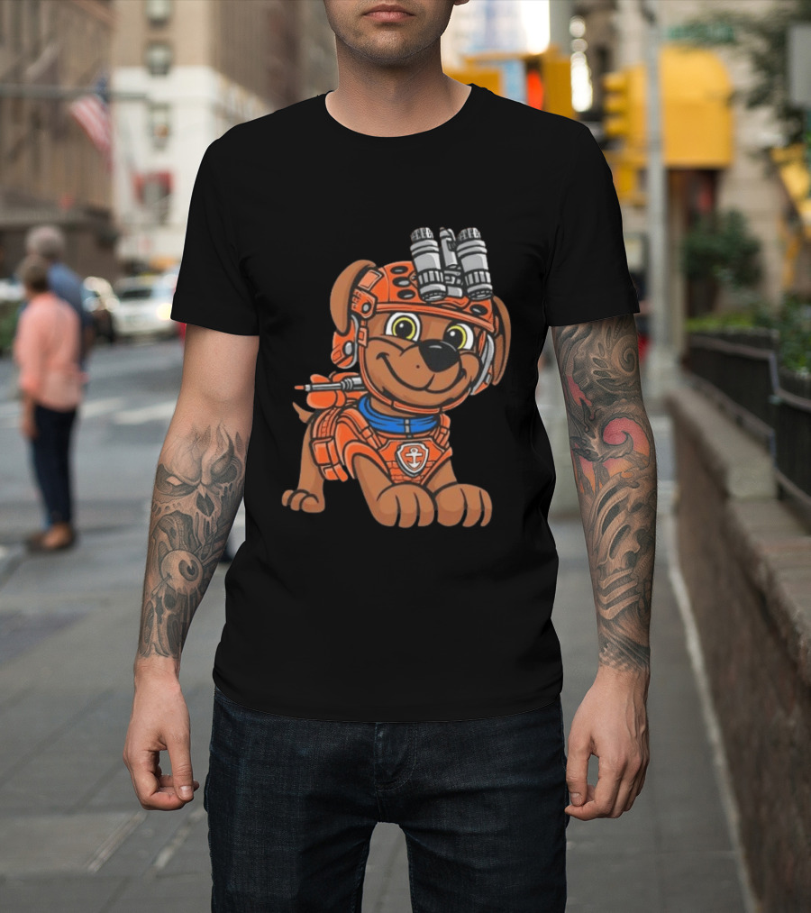 Zuma PAW Patrol Water Rescue Pup With Anchor Emblem And Goggles T-Shirt