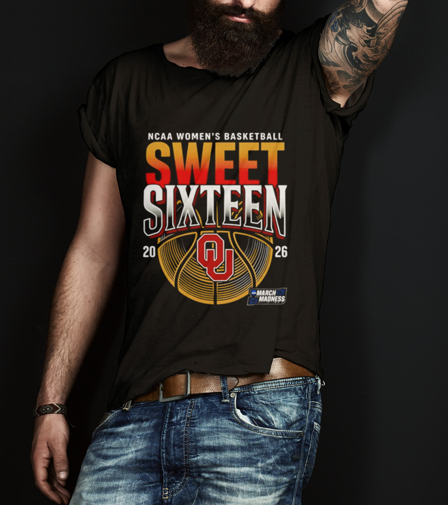 NCAA Women's Basketball 2026 Oklahoma Sweet Sixteen March Madness T-Shirt