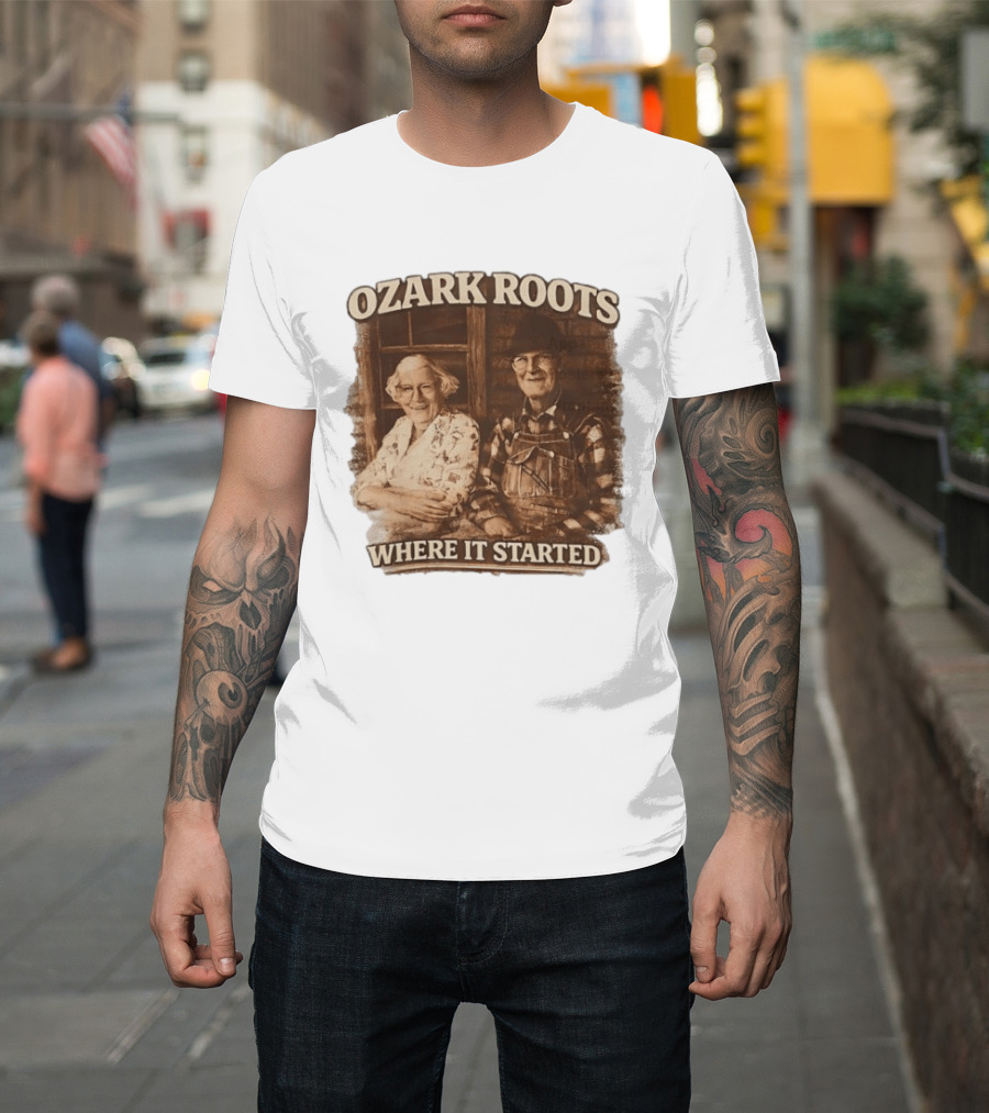 Ozark Roots Where It Started Vintage Farmhouse T-Shirt