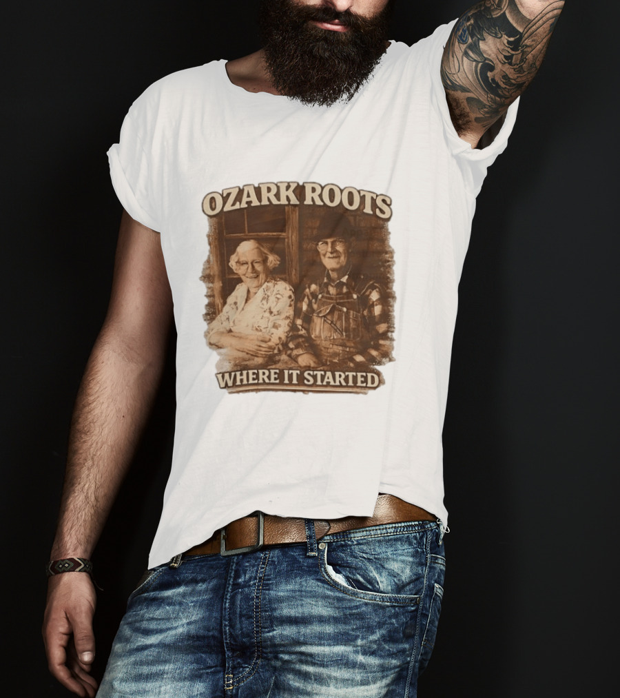 Ozark Roots Where It Started Vintage Farmhouse T-Shirt