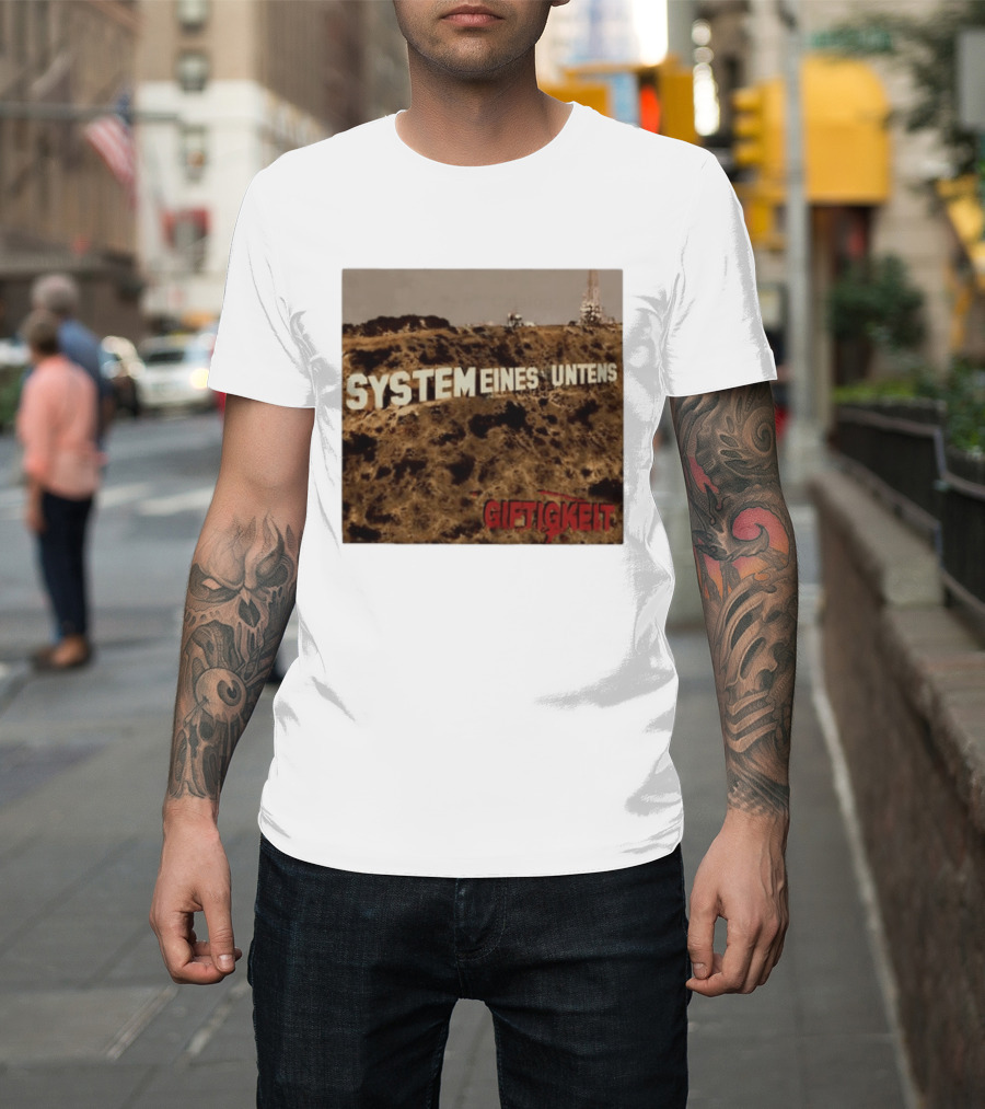 System Eines Untens Gifttigkeit Album Cover Hollywood Sign Spoof T-Shirt