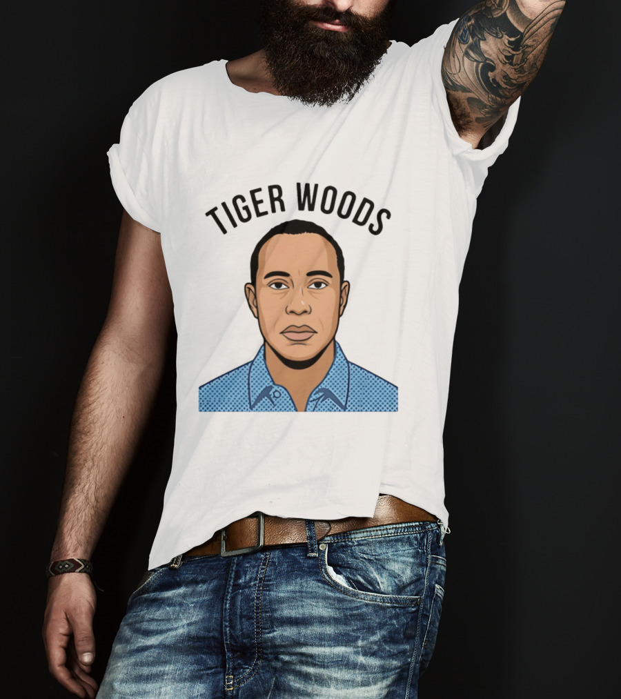 Tiger Woods Shot Caricature 2026 T-Shirt