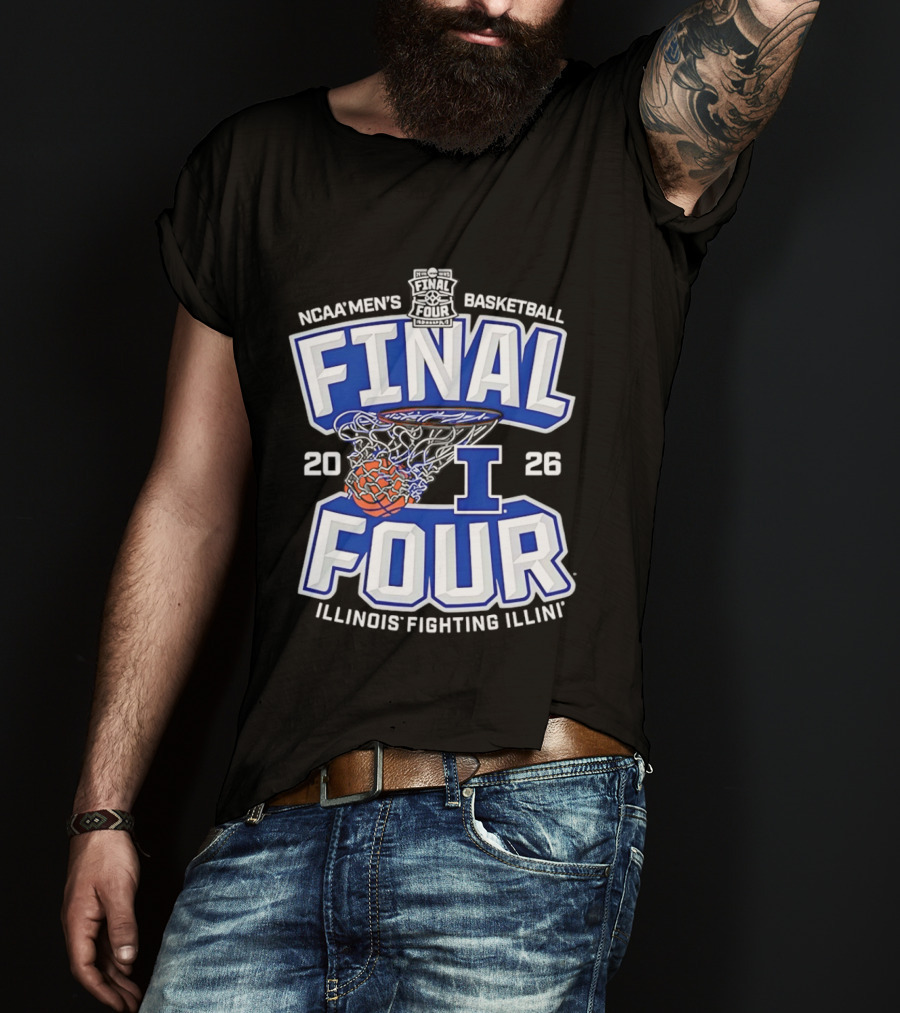 NCAA Men's Basketball Final Four 2026 Illinois Fighting Illini T-Shirt