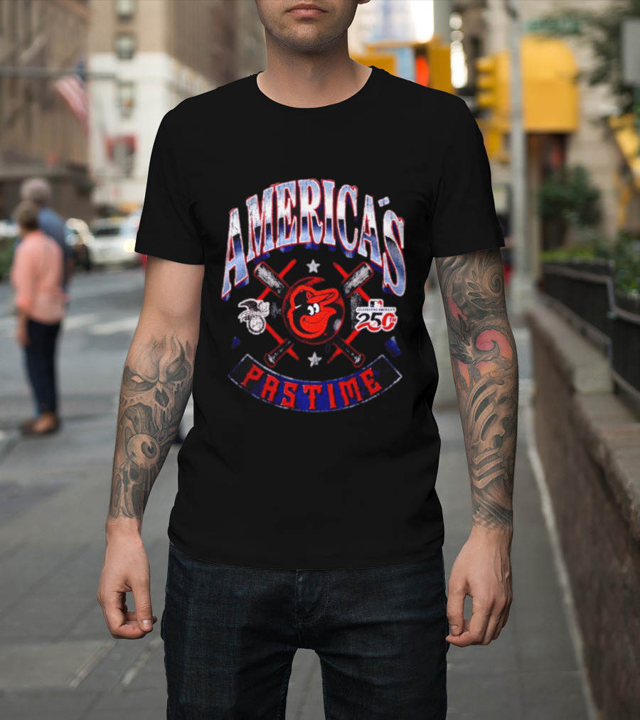 Baltimore Orioles Celebrating America's Pastime 25th Anniversary Americana T-Shirt